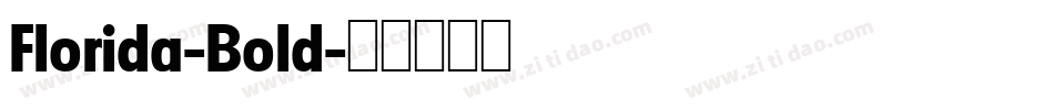 Florida-Bold字体转换