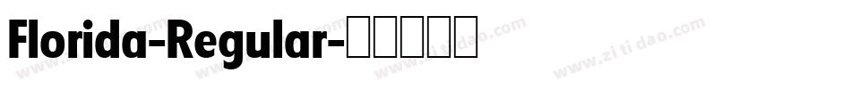 Florida-Regular字体转换