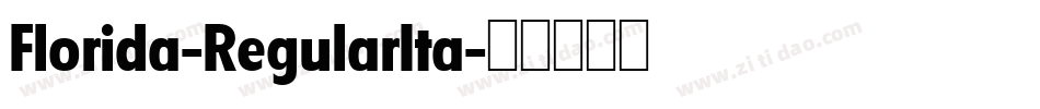 Florida-RegularIta字体转换