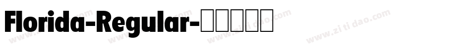 Florida-Regular字体转换