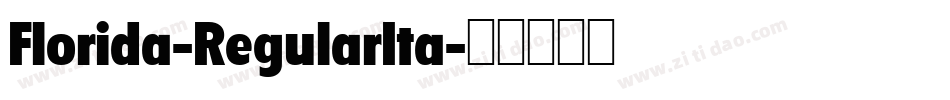 Florida-RegularIta字体转换