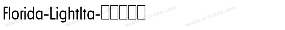 Florida-LightIta字体转换