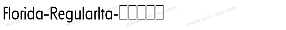 Florida-RegularIta字体转换