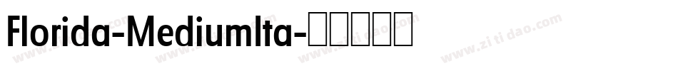Florida-MediumIta字体转换