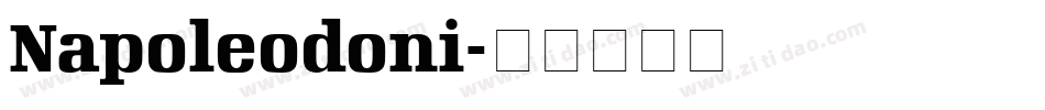 Napoleodoni字体转换