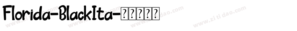 Florida-BlackIta字体转换