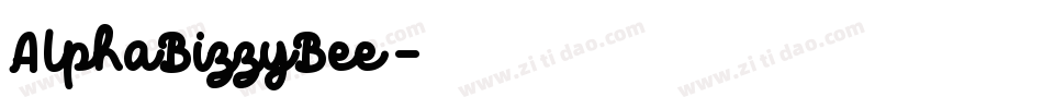 AlphaBizzyBee字体转换