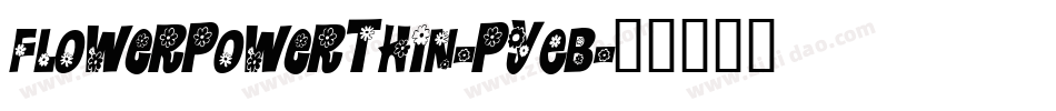 FlowerPowerThin-PyEB字体转换