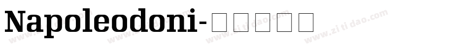 Napoleodoni字体转换