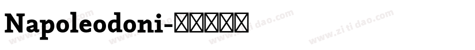 Napoleodoni字体转换