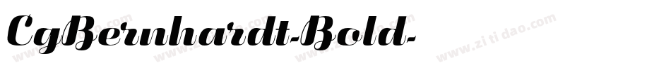 CgBernhardt-Bold字体转换