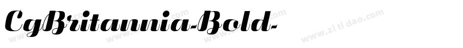 CgBritannia-Bold字体转换