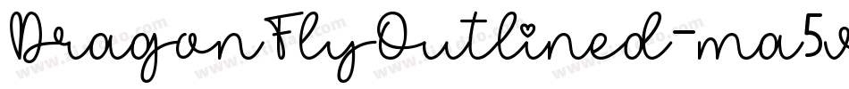 DragonFlyOutlined-ma5v字体转换
