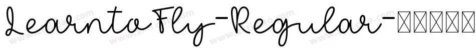 LearntoFly-Regular字体转换