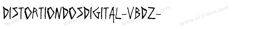 DistortionDosDigital-VBDz字体转换