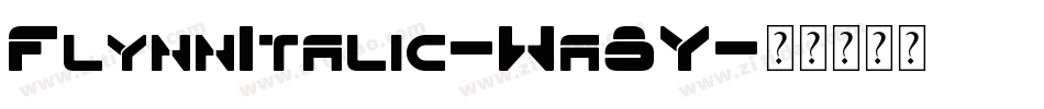 FlynnItalic-Wa8Y字体转换