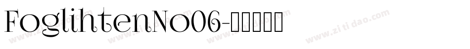FoglihtenNo06字体转换