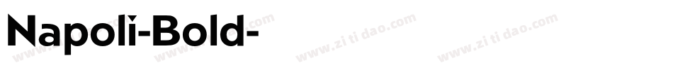 Napoli-Bold字体转换