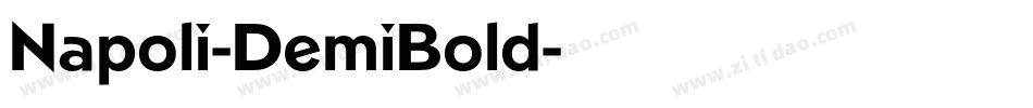 Napoli-DemiBold字体转换