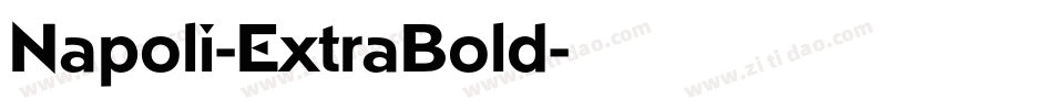 Napoli-ExtraBold字体转换