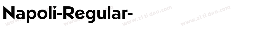 Napoli-Regular字体转换