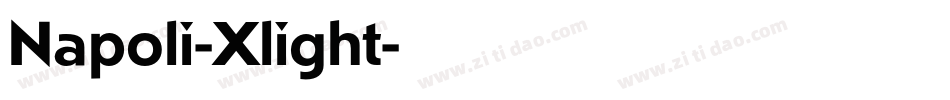 Napoli-Xlight字体转换