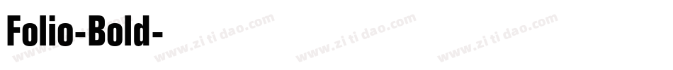 Folio-Bold字体转换