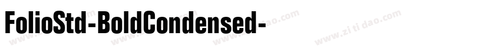 FolioStd-BoldCondensed字体转换