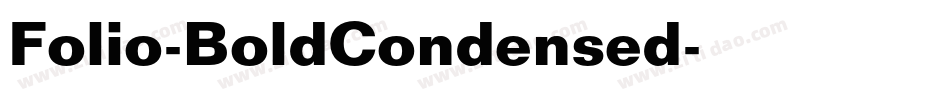 Folio-BoldCondensed字体转换