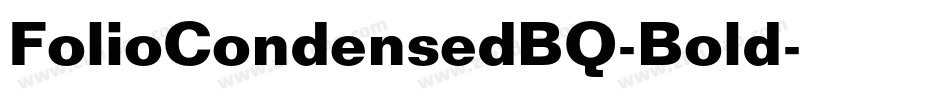 FolioCondensedBQ-Bold字体转换