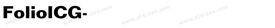 FolioICG字体转换