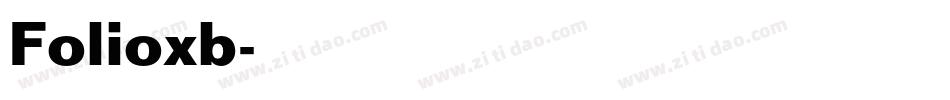 Folioxb字体转换