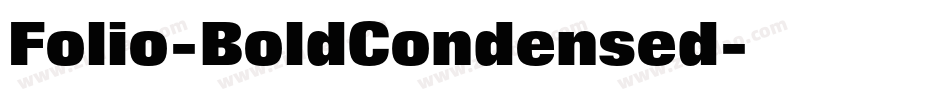 Folio-BoldCondensed字体转换