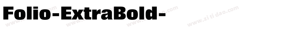 Folio-ExtraBold字体转换