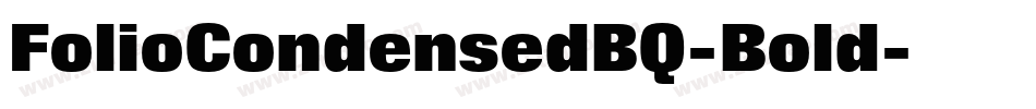 FolioCondensedBQ-Bold字体转换