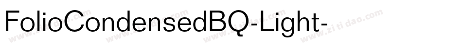 FolioCondensedBQ-Light字体转换