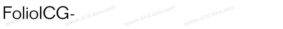 FolioICG字体转换