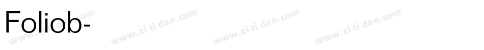 Foliob字体转换