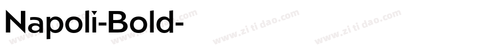 Napoli-Bold字体转换
