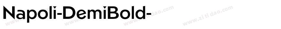 Napoli-DemiBold字体转换