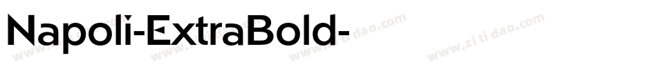 Napoli-ExtraBold字体转换
