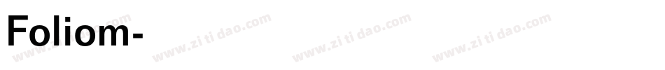 Foliom字体转换