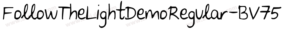 FollowTheLightDemoRegular-BV75字体转换