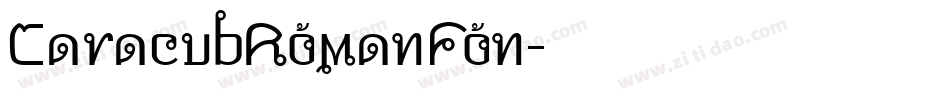CaracubRomanFon字体转换