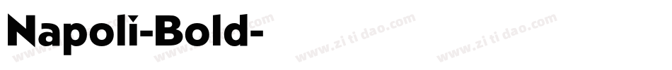 Napoli-Bold字体转换