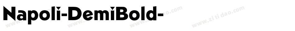 Napoli-DemiBold字体转换