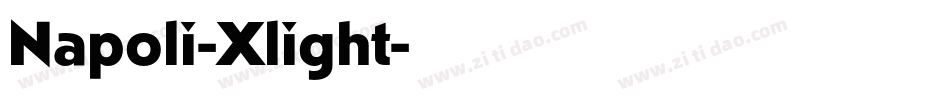 Napoli-Xlight字体转换