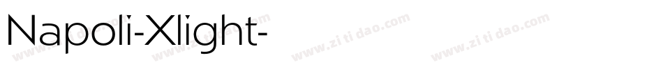 Napoli-Xlight字体转换