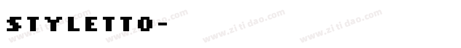 Styletto字体转换