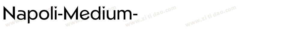 Napoli-Medium字体转换